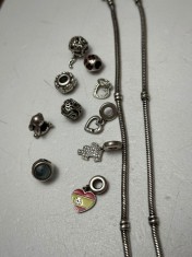 BRATARA ARGINT 925 - PANDORA - ALE - 2 Dimensiuni + Charmuri - Originale !