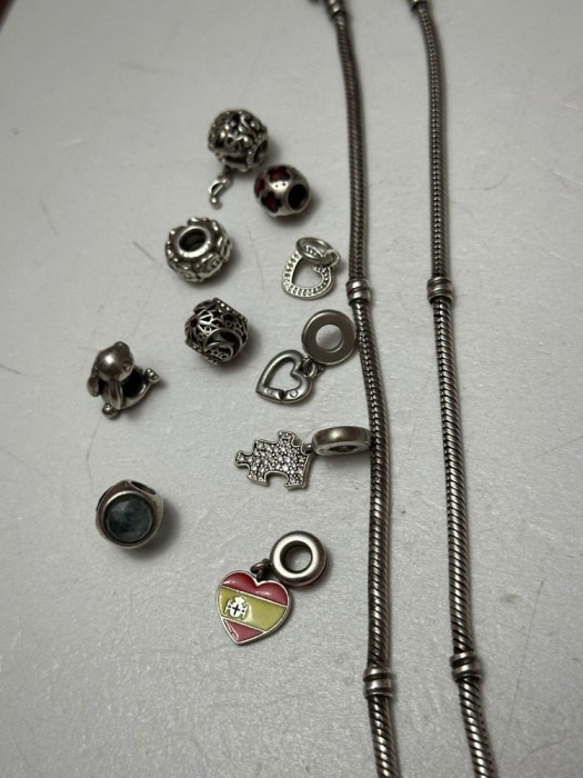 BRATARA ARGINT 925 - PANDORA - ALE - 2 Dimensiuni + Charmuri - Originale !