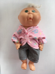 Papusa jucarie Cabbage Patch Kids Mattel, First Edition, anii 90, semnata, 28 cm foto