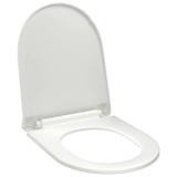 Cumpara ieftin Capac WC cu inchidere silentioasa, eliberare rapida, alb