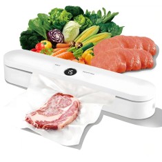 Aparat de Vidat alimente, sigilat pungi Koken, 28 cm bara de lipire, Alb + 20 Pungi Gofrate Cadou