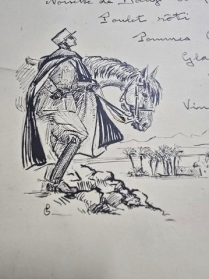 Meniu 1928/1930 scris de m&amp;acirc;na, foto