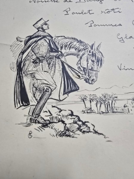 Meniu 1928/1930 scris de m&acirc;na,
