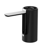Pompa electrica apa ZYTEQ&reg;️, pliabila, afisaj LED, touch, USB-C, 1200mAh, 200/600/800ml, silentioasa, compatibila 5-19L, indicator baterie, neagra