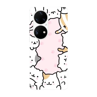 Husa compatibila cu Huawei Nova 8i model Kawaii cats, Silicon, TPU, Viceversa foto