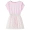 Rochie copii volane, roz deschis, 116 14551