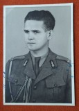 Ofiter - Maior in uniforma armata romana anii 1930, Fotografie veche Romania, poza dimensiuni 17.5 x 12 cm