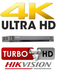 Videorecorder Dvr 8Ch Video TurboHD TVI 4K 8MP HDMI Hikvision foto
