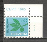 Elvetia.1965 EUROPA SH.58, Nestampilat
