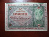 AUSTRIA BILET LOTERIE 1929