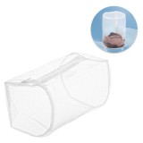 Sac cilindric pentru masina de spalat, plasa, 20x30 cm, alb, CMCLASS