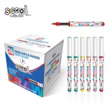 Markere cu vopsea acrilica, varf tip pensula, 36 buc/set - S-COOL, S-COOL / OFFISHOP