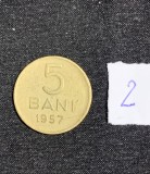 Moneda 5 bani 1957 RPR
