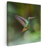 Tablou pasare colibri in zbor, verde 2001 Tablou canvas pe panza CU RAMA 30x30 cm