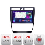 Navigatie Audi A6 C-102 Android Octa Core Ecran 2K QLED GPS 4G 4+32GB 360 KIT-102+EDT-E409-2K CarStore Technology