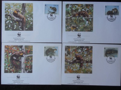 Irlanda-WWF,FDC fauna-set complet foto