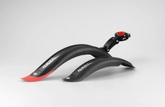 Set 2 aparatori roti biciclete, Simpla KIDO CHOPPER SDE 16 &quot;, culoare negru/rosu Cod:B313