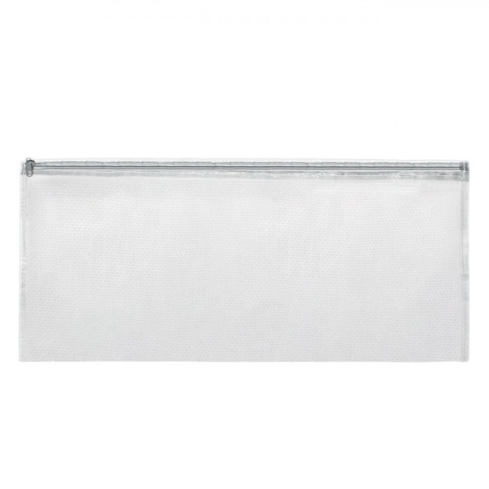 Husă Depozitare Pantofi, Polipropilenă, Fermoar, Culoare Alb, Dimensiuni 48x22 cm