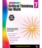 Spectrum Critical Thinking for Math, Grade 7