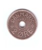 Moneda Danemarca 2 ore 1927, stare buna, curata, Europa, Bronz