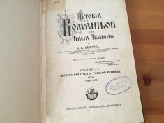 A.D. XENOPOL, ISTORIA ROMANILOR DIN DACIA TRAIANA VOL.XI 1822-1848 EDITIA 1930