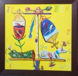 Șt.PELMUȘ - Lot 3 lucrări a/p,58x58 cm