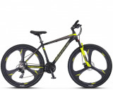 Bicicleta MTB Umit Accrue 2D, cadru 18&quot;, culoare negru/galben, roata 26&quot;, cadru PB Cod:32656180003