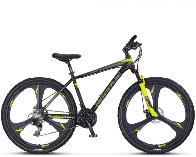 Bicicleta MTB Umit Accrue 2D, cadru 18&amp;quot;, culoare negru/galben, roata 26&amp;quot;, cadru PB Cod:32656180003 foto