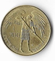Moneda 200 lire 1986 - Vatican foto