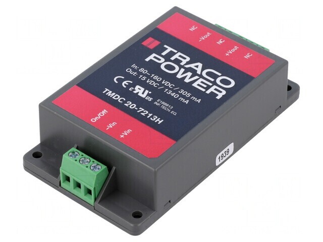 Convertor DC/DC 20W 80-160V la 15V 1340mA