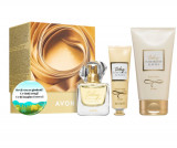 Cutie TTA Today Ea (parfum 50,lotiune,crema maini 30) + Insigna