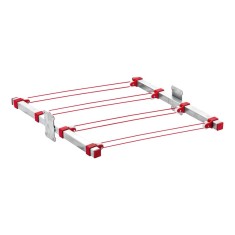 Uscator rufe din metal, prindere in perete, alb, 50 cm