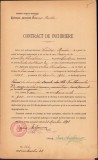 A1163 Contract de &icirc;nchiriere, 1898, Epitropia parohiei Ceauș Radu, București