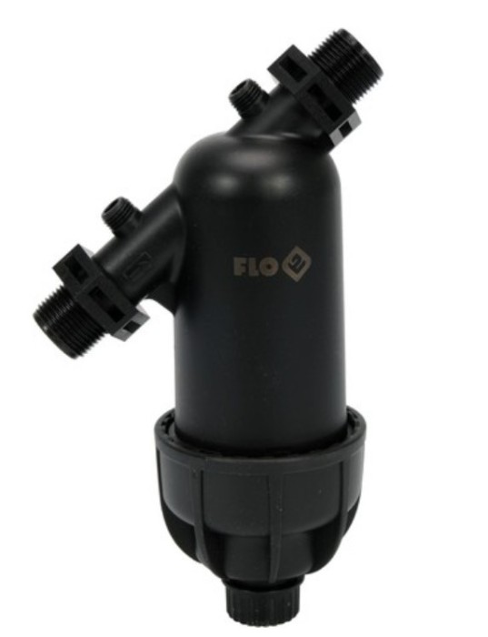 FLO Filtru apa sistem irigare, racord 3/4&amp;quot;, presiune 8 BAR, debit maxim 4 m3/h