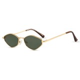 Ochelari de dama cu rama geometrica Asteroid GSM 6206, auriu / verde