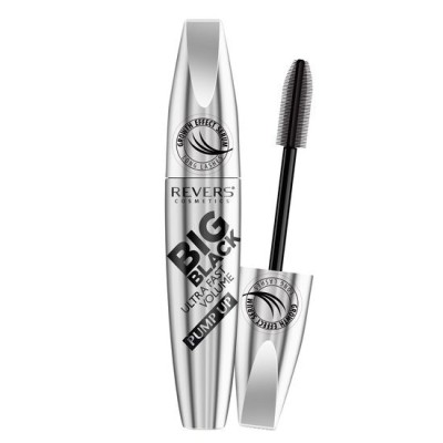 Mascara Big Black, Grow Effect, Ultra fast volume, Revers, negru, 12 ml foto