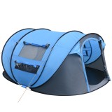 Outsunny Cort de Camping Pop Up pentru 2 Persoane cu 2 Uși, 4 Ferestre și &Icirc;nveliș Impermeabil, 263.5x220x123 cm, Verde | Aosom Romania