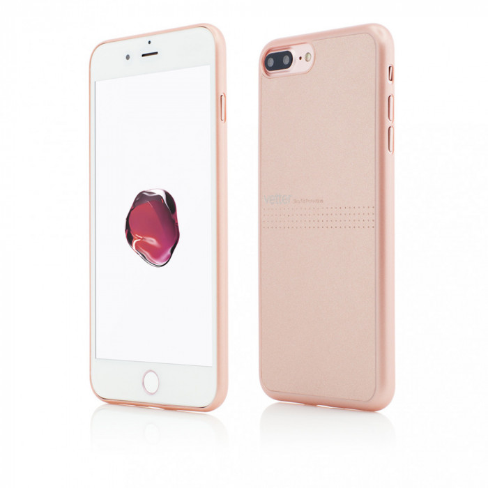 Husa Vetter pentru iPhone 8 Plus, 7 Plus, Clip-On Slim, Classic Series, Rose Gold