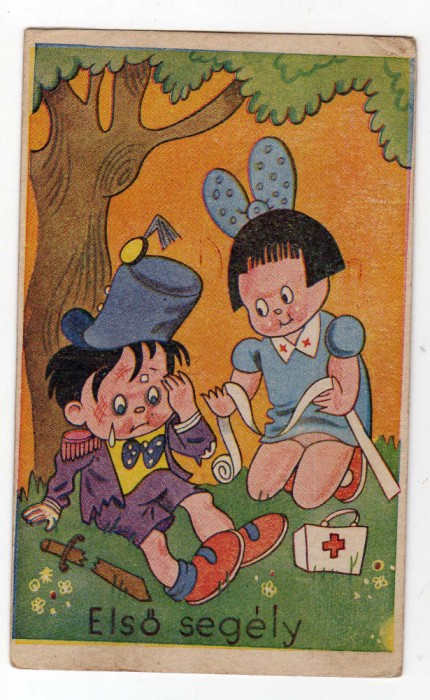 FELICITARE CRUCEA ROSIE PRIMUL AJUTOR GRAFICA