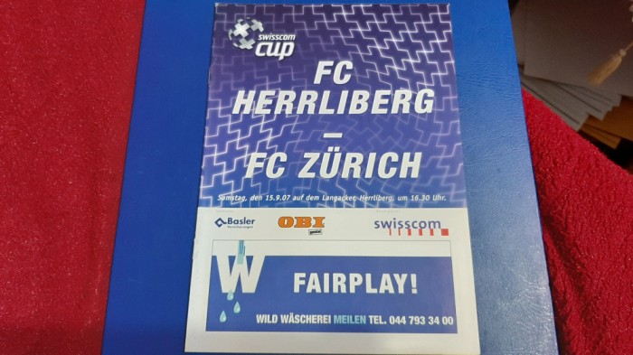 program FC Herrliberg - FC Zurich