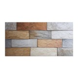 Gresie exterior / interior portelanata New Brick Stone, 30 x 60 cm, multicolor, mata, imitatie caramida