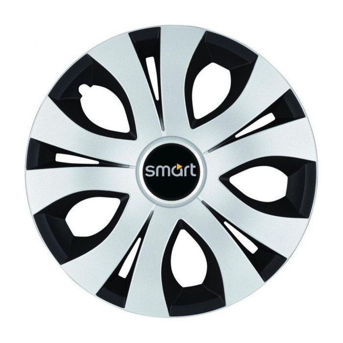 Set 4 Capace Roti Top Gri-Negru R16, Compatibil Cu Smart