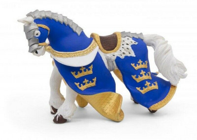 Papo Figurina Calul Regelui Arthur Albastru foto