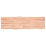 VidaXL Blat masă, 140x40x(2-4) cm, maro, lemn tratat contur organic