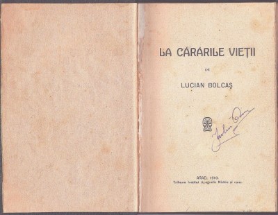 C9223N La cărările vieții de Lucian Bolcaș, 1910, Arad foto