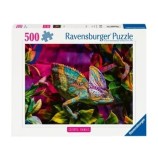 Cumpara ieftin Puzzle Ravensburger Animale colorate - Cameleon, 500 piese
