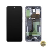 Display cu Touchscreen Samsung Galaxy S20+ 5G G986 / S20+ G985 cu Rama Gri (Cosmic Grey) Service Pack GH82-31441E