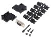 D-Sub 9 PIN Mufă Mamă Neagră Kit Complet