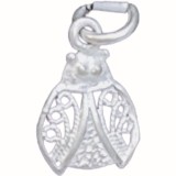 Pandantiv din argint 925 jolie silver, model buburuza filigran, 17 x 10 mm, 0.6 g