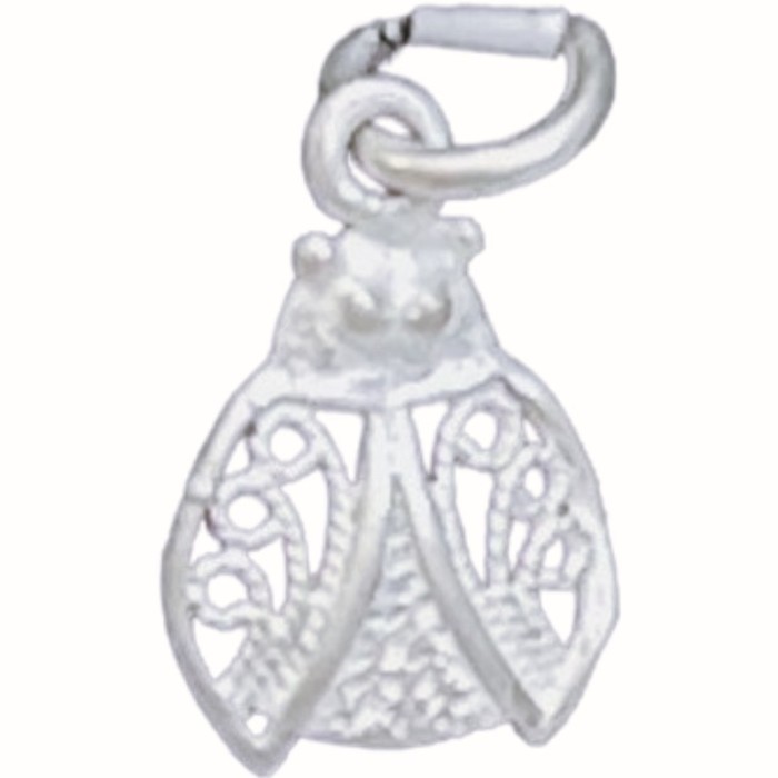 Pandantiv din argint 925 jolie silver, model buburuza filigran, 17 x 10 mm, 0.6 g